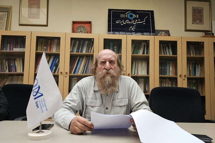 رییس ایکوم ایران. منبع عکس خبرگزاری مهر. عکاس نامشخص
