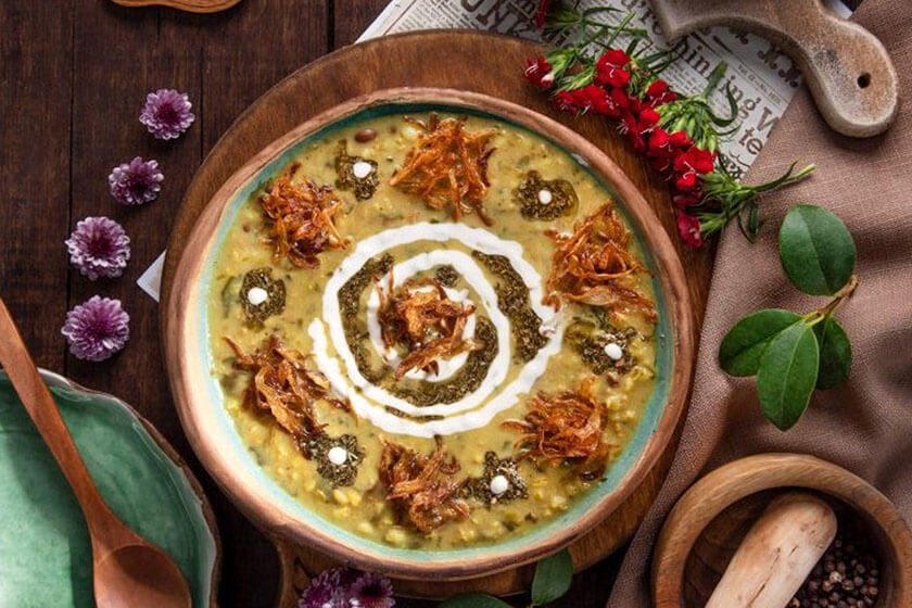 آش گندم شیر