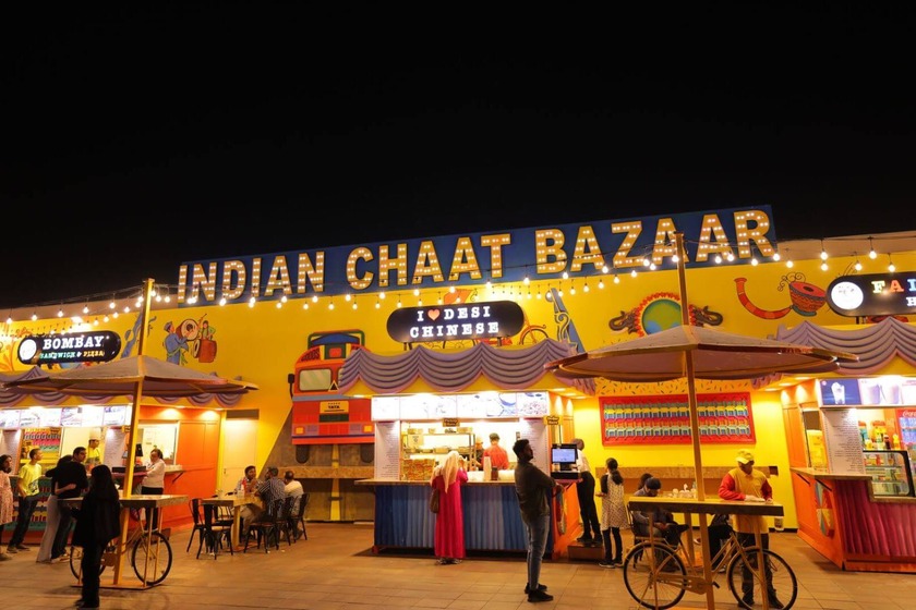 بازار چات هند. منبع عکس: Globalvillage.ae. عکاس: نامشخص