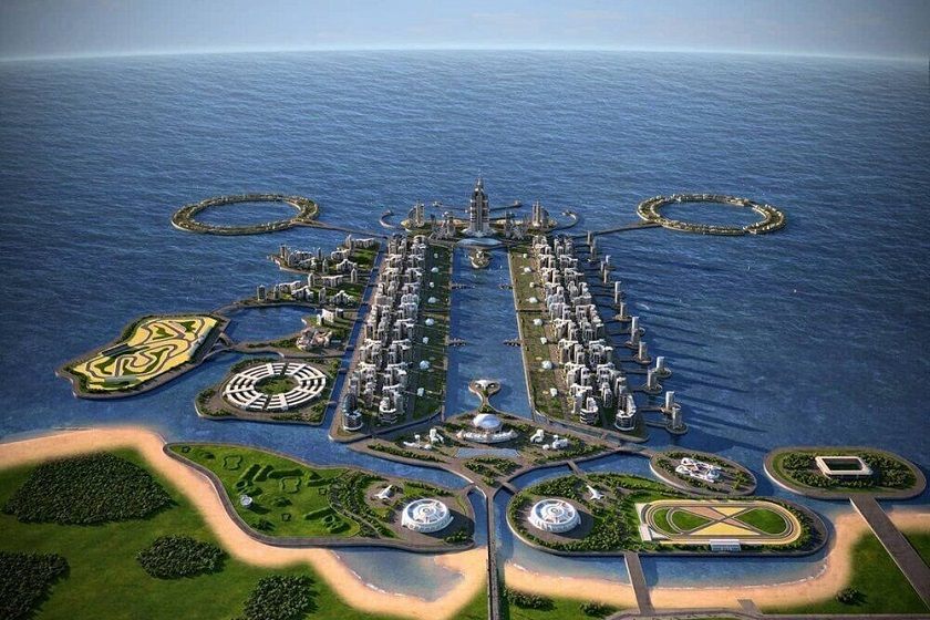 چشم اندازی از اسکله تفریحی های مازندران. منبع عکی خبرگزاری ایرنا. عکاس نامشخص