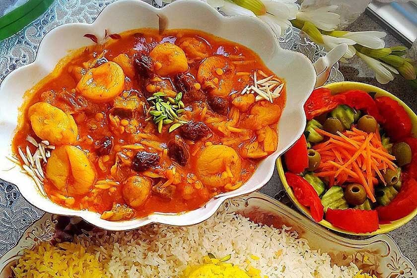 خورش آلوچه