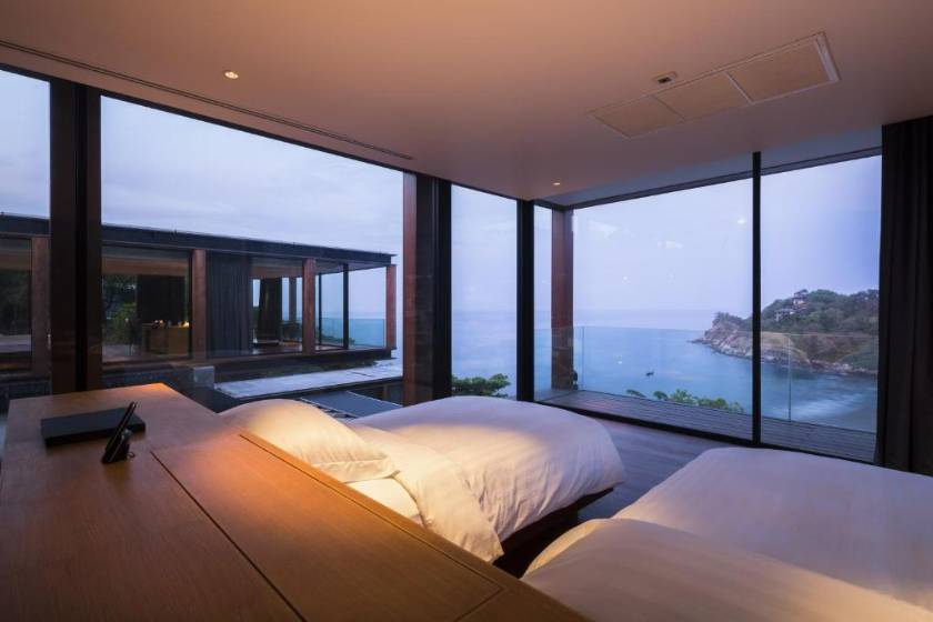 The Naka Phuket, a member of Design Hotels - One Bedroom Pool Villa Twin Bed - Partial Seaview