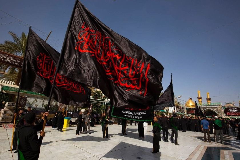 بازدید از حرم امام حسین.  منبع عکس: گوگل مپ. عکاس: نامشخص