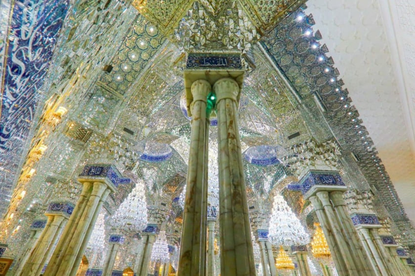 رواق های حرم امام علی. منبع عکس: وبسایت Imamali.net. عکاس: نامشخص