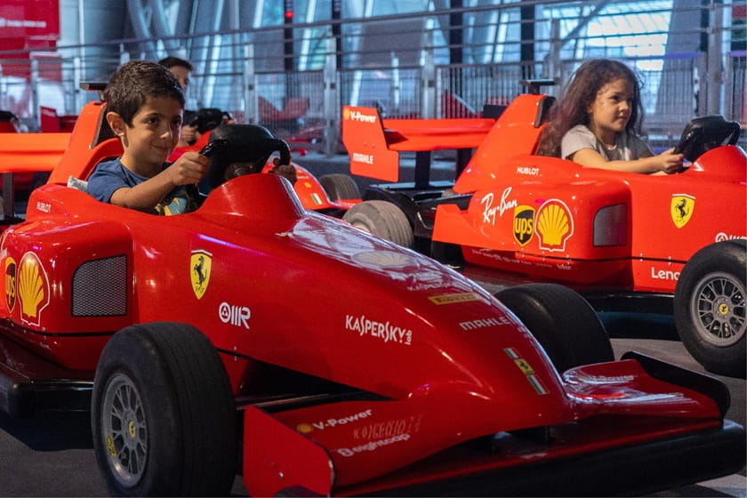 جونیور گرند پریکس. منبع عکس: وبسایت Ferrariworldabudhabi. عکاس: نامشخص