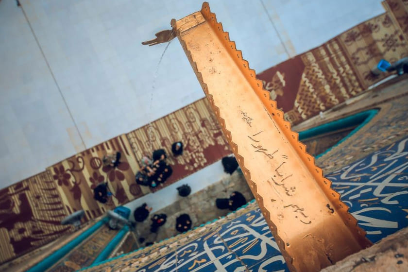 ناودان طلا امام علی. منبع عکس: وبسایت Imamali.net. عکاس: نامشخص