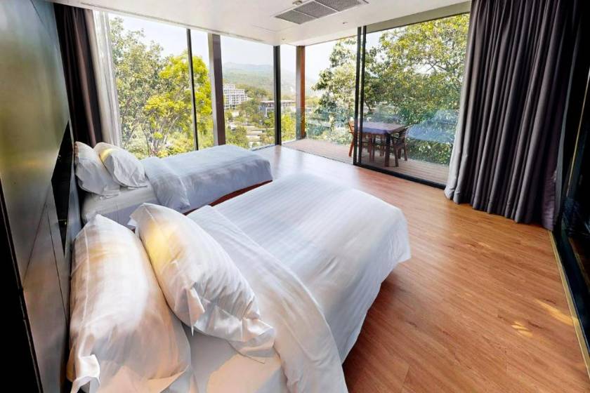 The Naka Phuket, a member of Design Hotels - One Bedroom Pool Villa Twin Bed - Partial Seaview