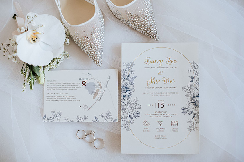 روز دعوتنامه عروسی. منبع عکس: وبسایت Myweddingplanner.com.my. عکاس: نامشخص