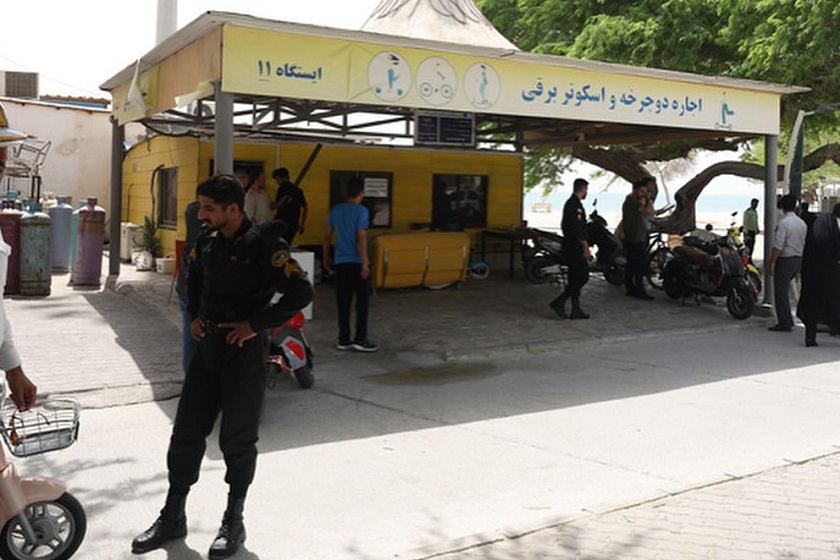 جمع آوری ایستگاه های موتور شارژی در مسیر دوچرخه سواری کیش