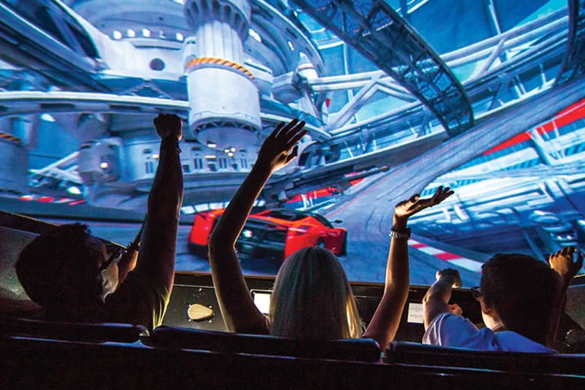 سالن بازی رانندگی با قهرمان. منبع عکس: وبسایت Ferrariworldabudhabi.com. عکاس: نامشخص