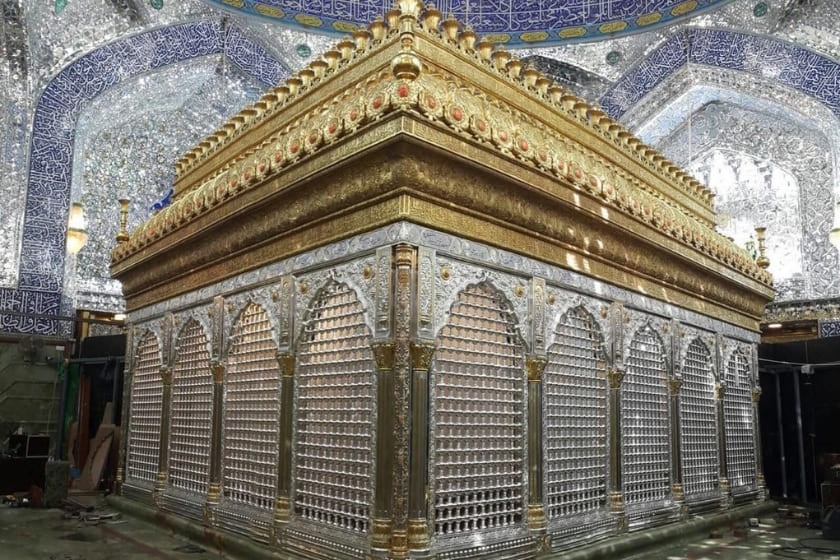 ضریح امام علی. منبع عکس: خبرگزاری تسنیم. عکاس: نامشخص
