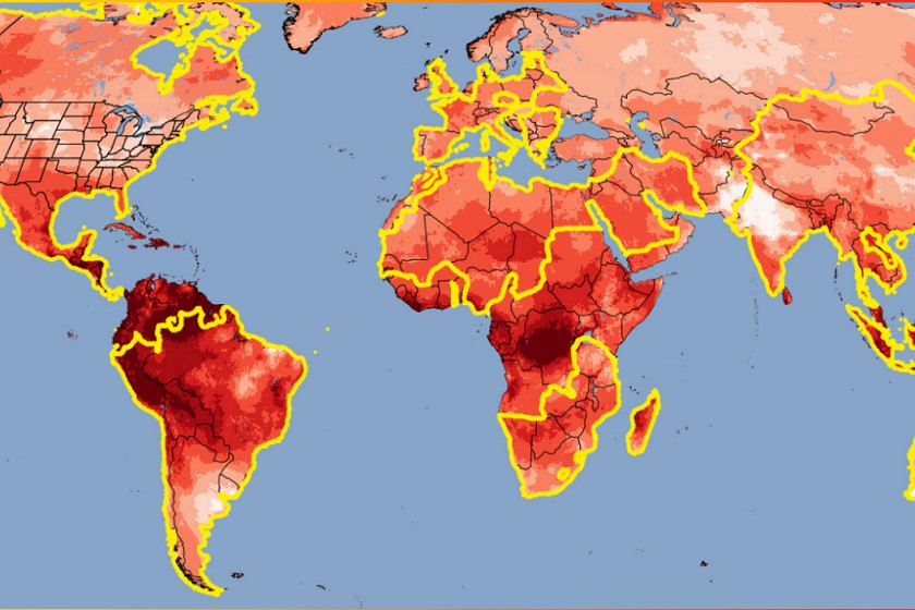 کشورهایی که تحت تاثیر گرمای شدید آسیب دیدند. منبع عکس وبسایت worldweatherattribution.org. عکاس نامشخص