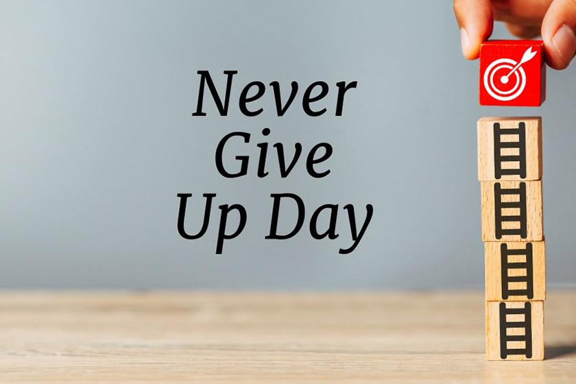 روز «هرگز تسلیم نشو».  منبع عکس: وبسایت Workplacewellbeing.Pro. عکاس: نامشخص