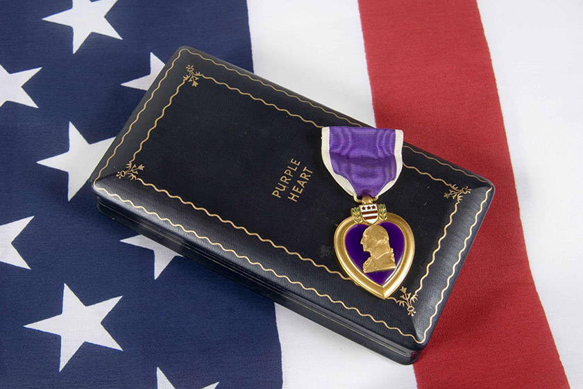 روز قلب بنفش. منبع عکس: وبسایت Disabled Veterans National Foundation. عکاس: نامشخص