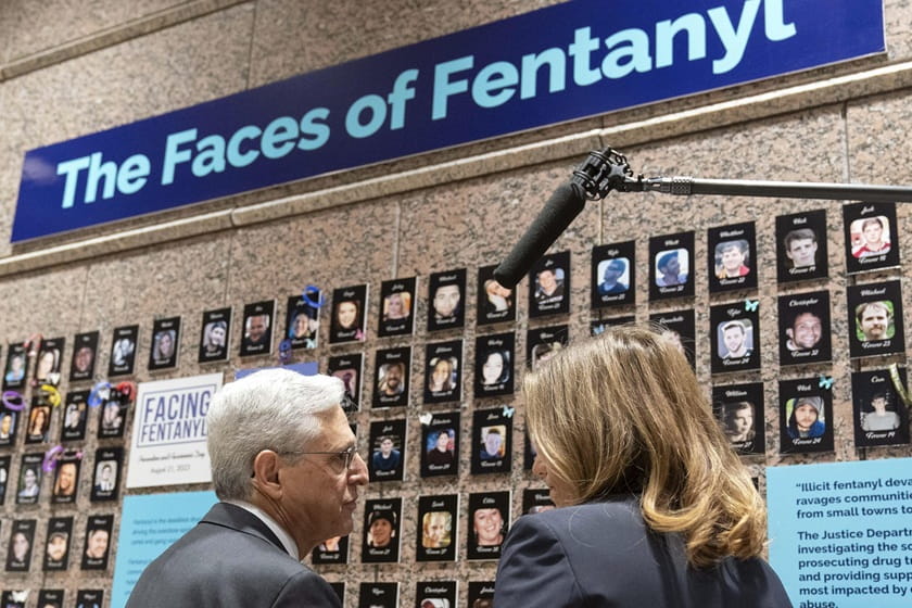 روز ملی پیشگیری و آگاهی از فنتانیل. منبع عکس: Thetimes. عکاس: نامشخص