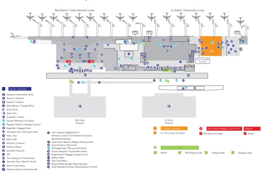 ترمینال پروازهای خارجی فرودگاه ازمیر