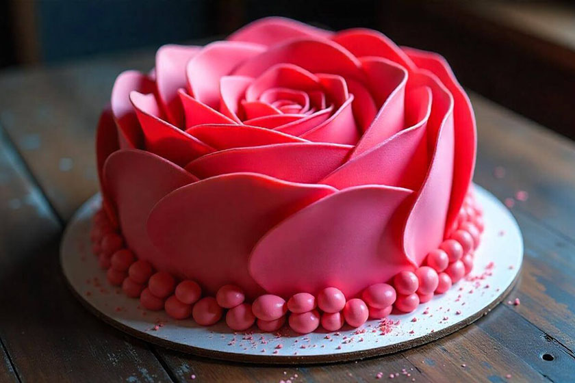 کیک رازبری. منبع عکس: وبسایت Mister-berry.com. عکاس: نامشخص