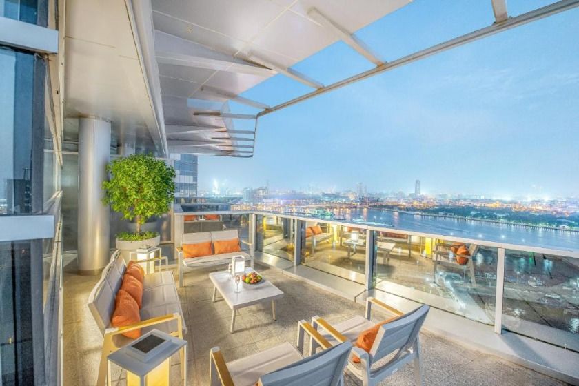 Golden Sands Boutique Hotel-Dubai Creek Dubai - Golden Suite waterfront with Terrace
