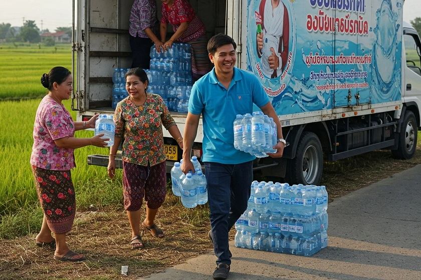 آب اشامیدنی در تایلند. منبع عکس: وبسایت Kidsenglishthailand.Org. عکاس: نامشخص