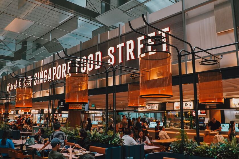 کافه و رستوران فرودگاه سنگاپور