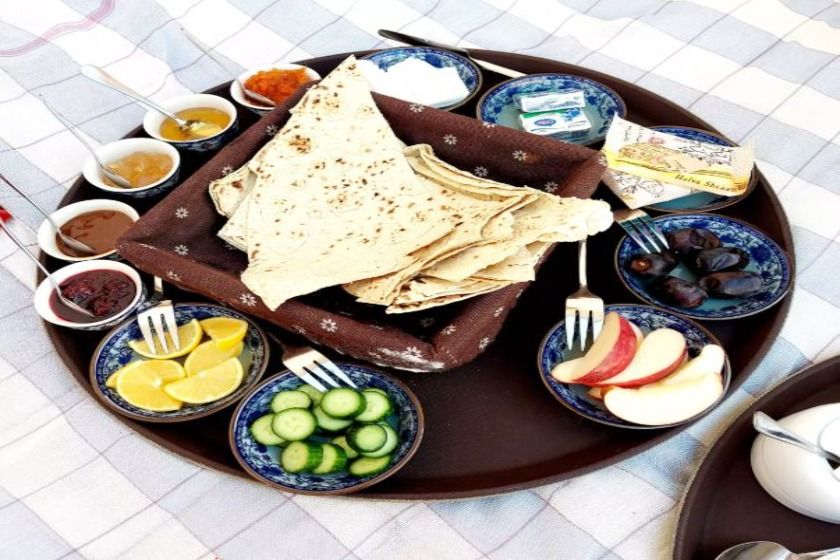 اقامتگاه سنتی کاشانه روشن کاشان - صبحانه