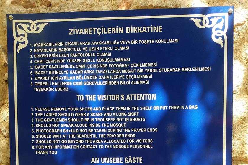 نکات بازدید از مسجد ییولی آنتالیا