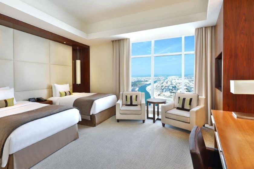 JW Marriott Marquis Hotel Dubai - Deluxe Twin Room with Sea View