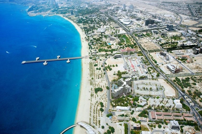 مسیر دسترسی به باغ پرندگان کیش