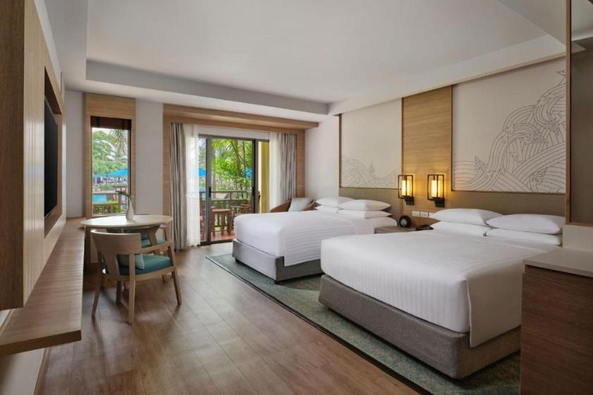 Phuket Marriott Resort & Spa Merlin Beach Phuket - Larger Guest room, 2 Doubles, Pool view, Terrace
