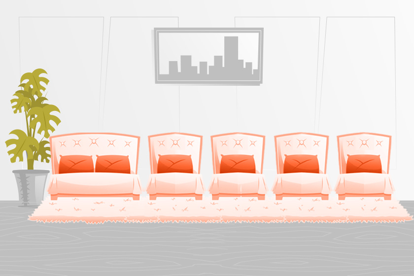 هتل پرشیا ۳ نوشهر - سوئیت دو خوابه شش تخته