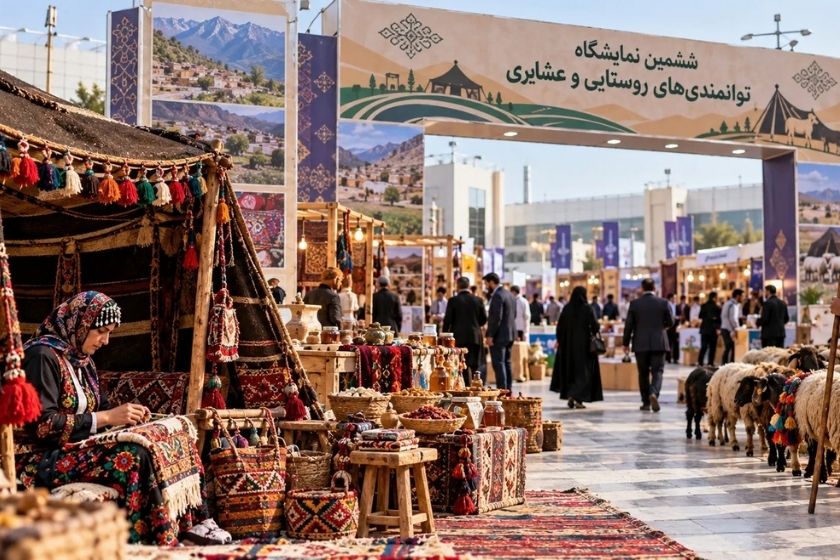 استقبال تهرانیها از سیاهچادرهای عشایری در نمایشگاه بینالمللی