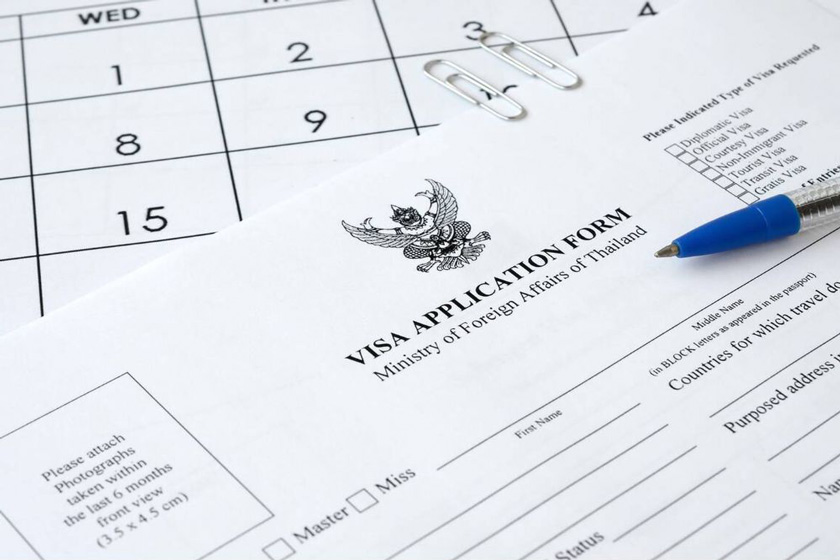 فرم درخواست ویزای تایلند. منبع عکس: justwravel.com. عکاس: نامشخص