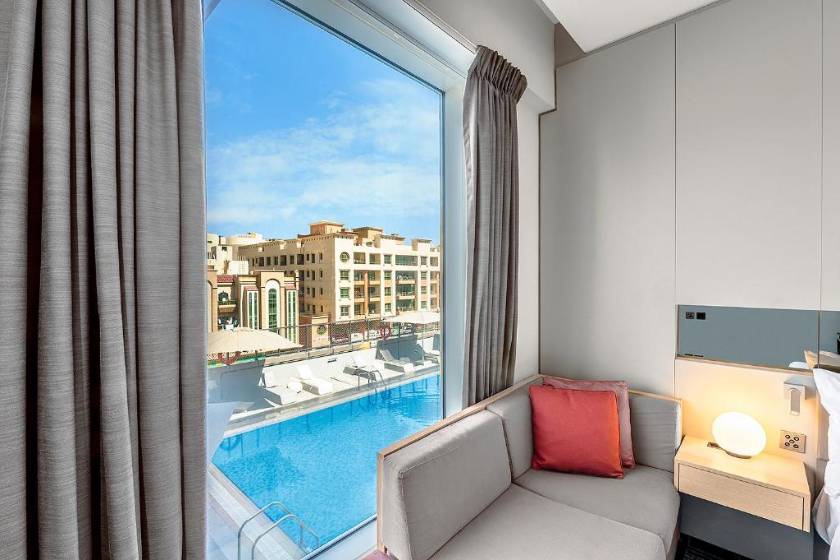 Studio M Arabian Plaza Hotel & Hotel Apartments - Urban King Room Pool View - with complimentary Shuttle Service to the Beach and Deira City Center